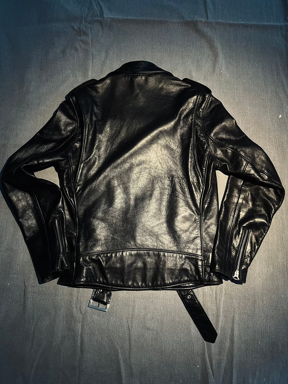 (네고문의 환영)쇼트 Og빈티지 레더자켓 USA 카우하이드 상품이미지3