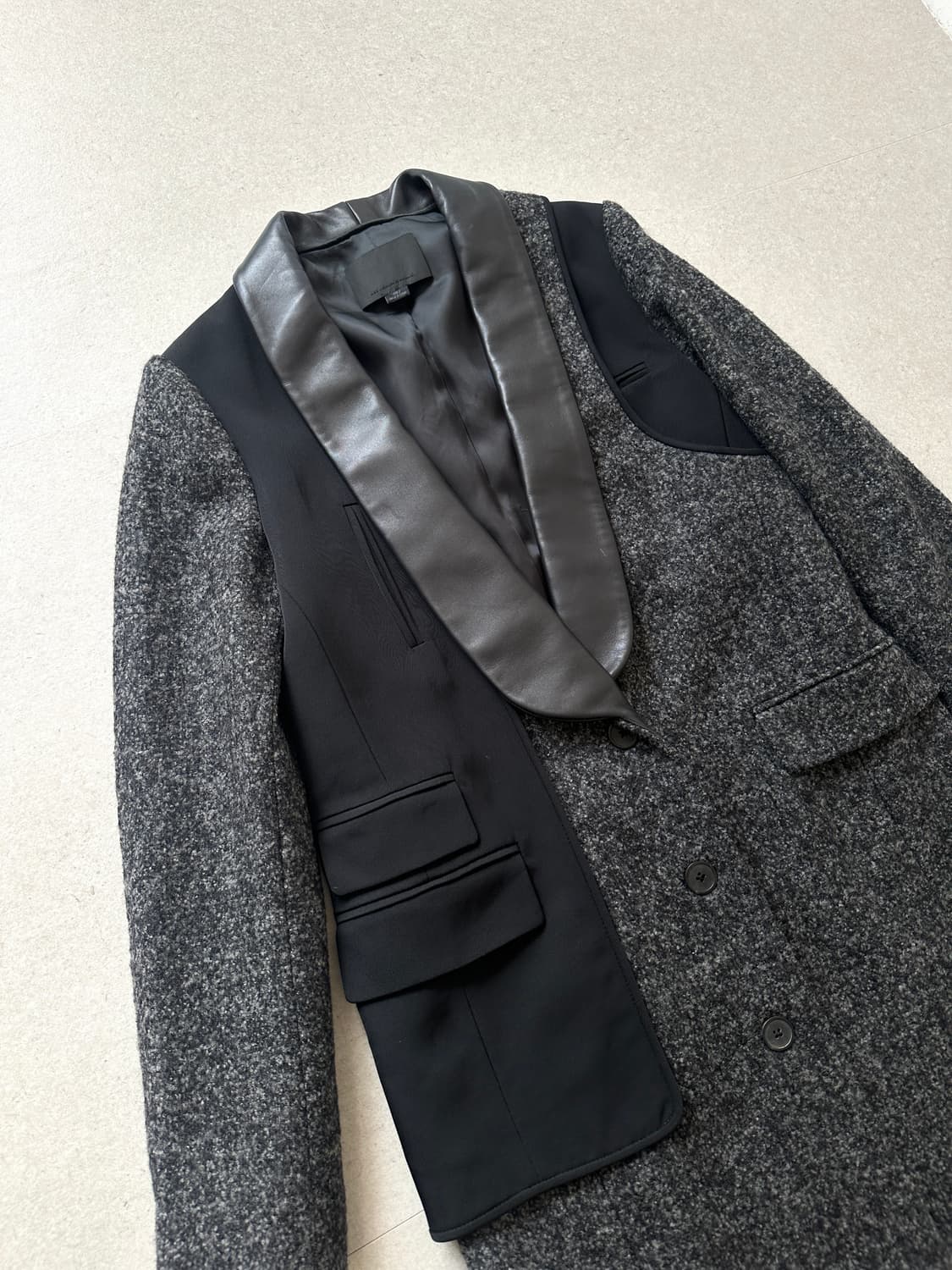 알렉산더왕 레이어드 블레이저 레더 코트 상품이미지2