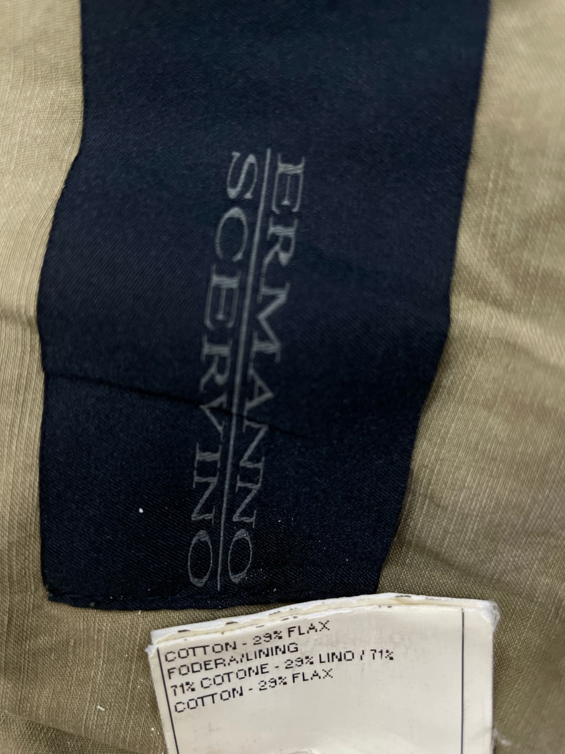 에르만노 설비노 코튼 린넨 믹스 더블 브레스티드 자켓 상품이미지3