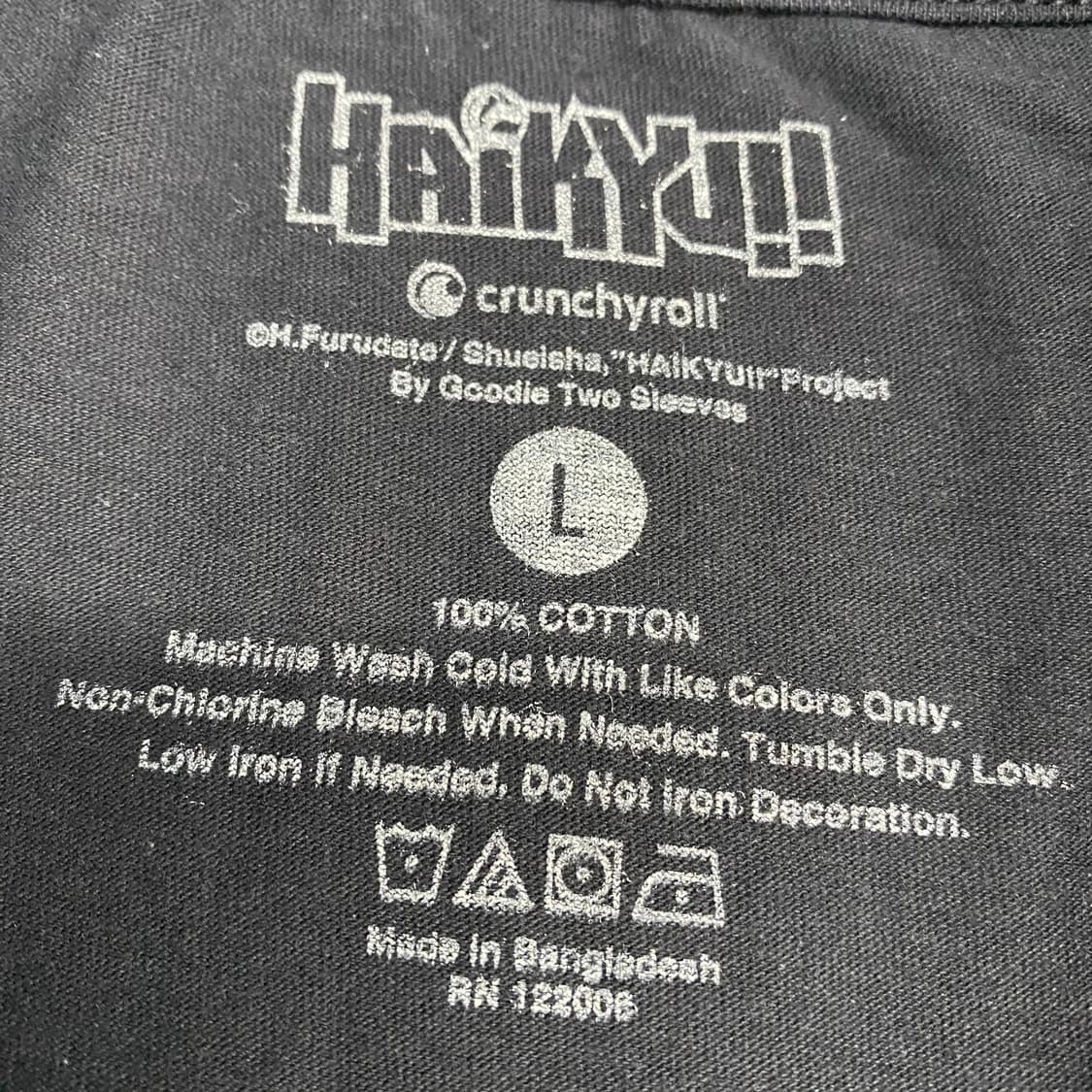 하이큐 히나타 오피셜 애니메이션 티셔츠 상품이미지3