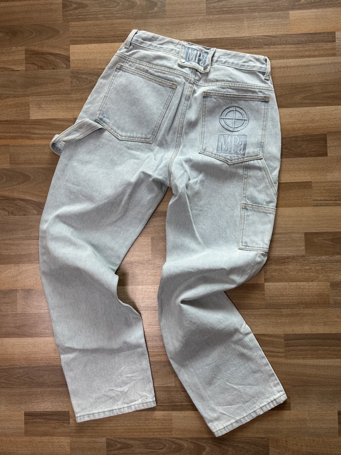 플라스틱 프로덕트 페인터 데님 팬츠 s (스틸 블루) 상품이미지3