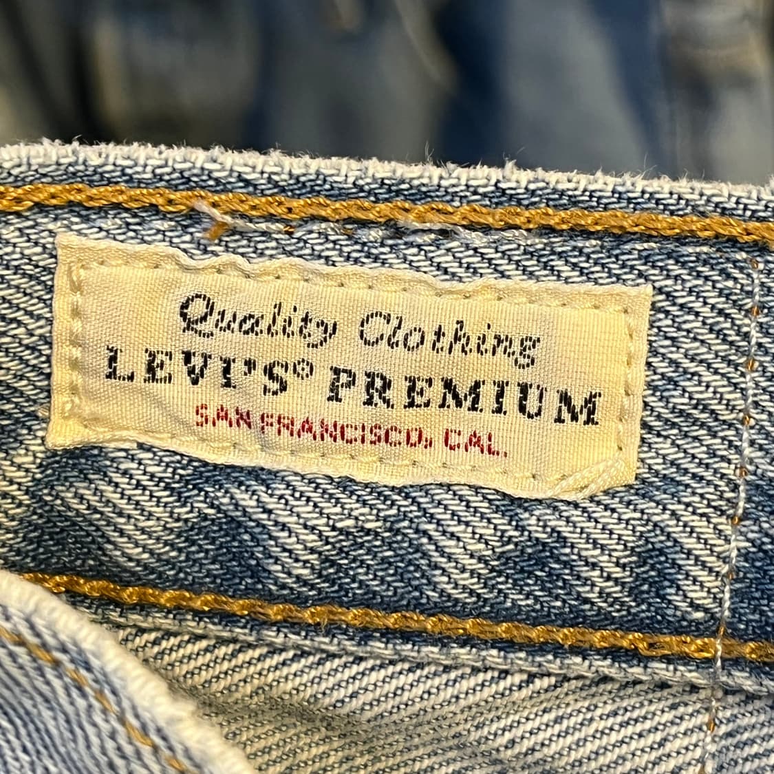 미국 리바이스 프리미엄 와이드 데님 팬츠 10부 상품이미지2