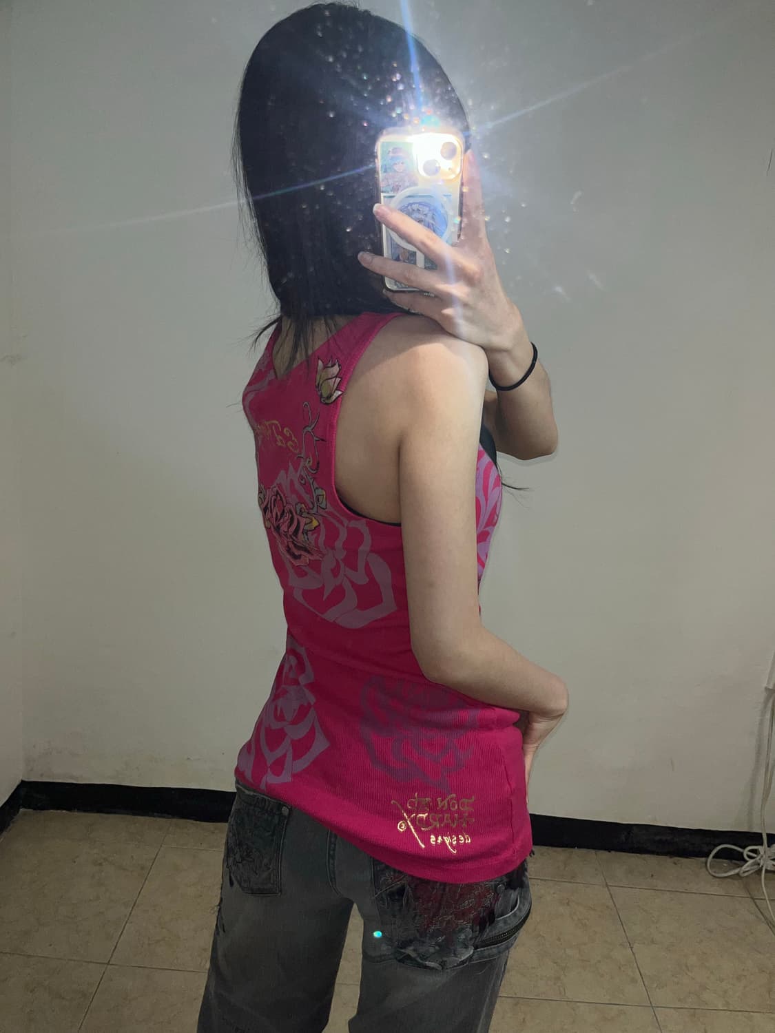 Ed Hardy 펑크 프린팅 슬리브리스 상품이미지5