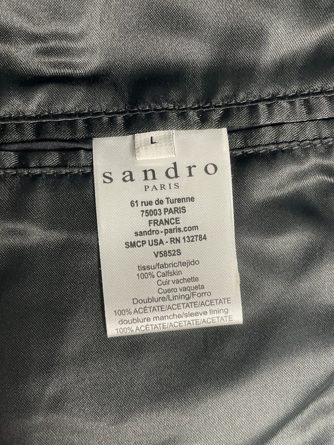 Sandro 가죽자켓 상품이미지3