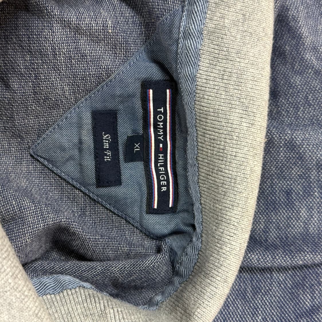 [XL] 타미힐피거 블루 면 반팔 카라티 상품이미지5