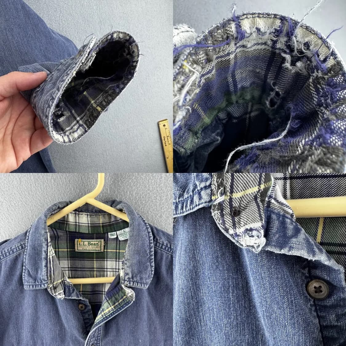 🇺🇸 90‘s 빈티지 엘엘빈 셔츠 상품이미지8