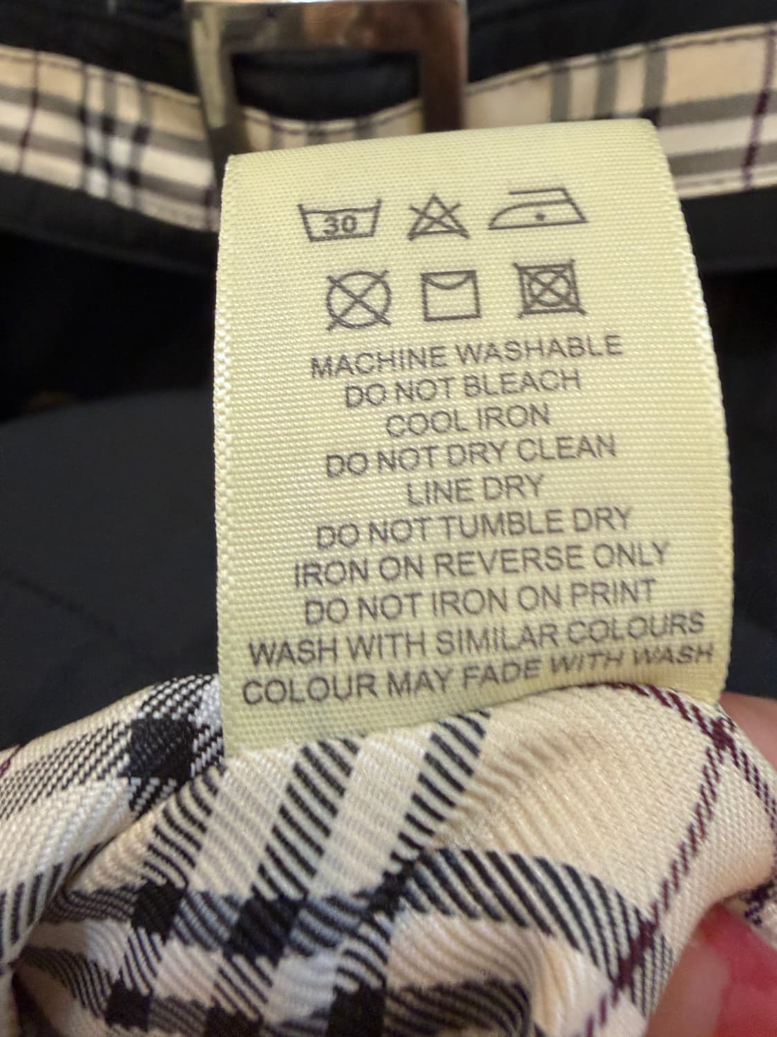 버버리 트렌치 코트 체크 배색 상품이미지6