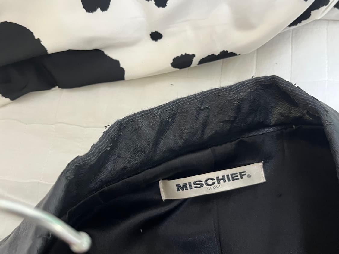 미스치프 faux leather jacket s 폭스 레더 자켓 상품이미지5