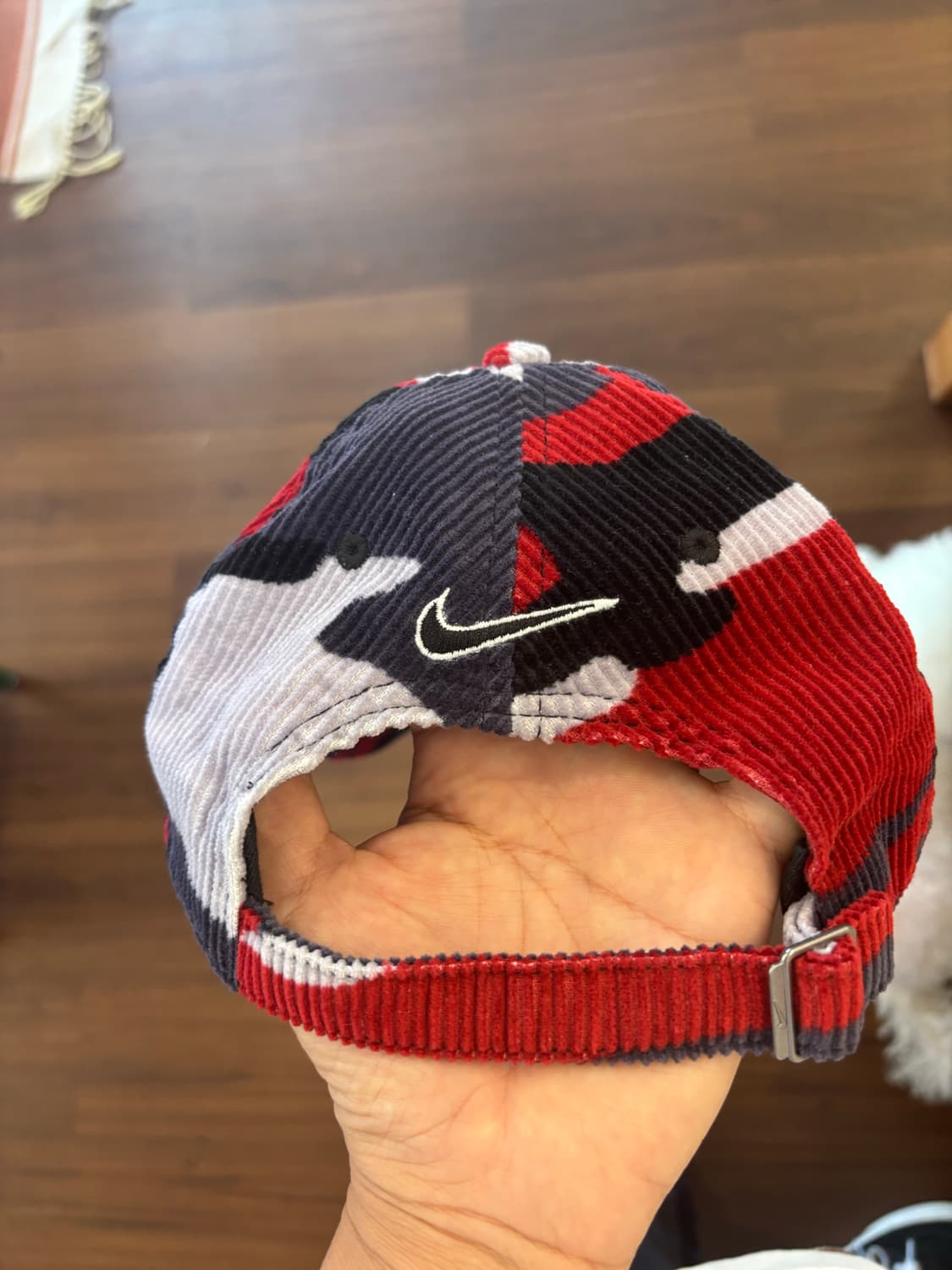 Supreme x nike coduroy ballcap redcamo 상품이미지3