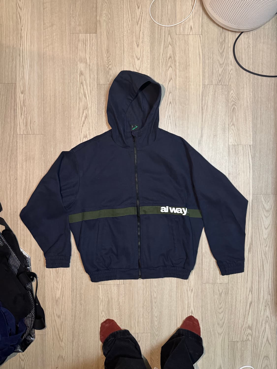 얼웨이즈왓듀슈두 캔버스 자켓 네이비 always 상품이미지1