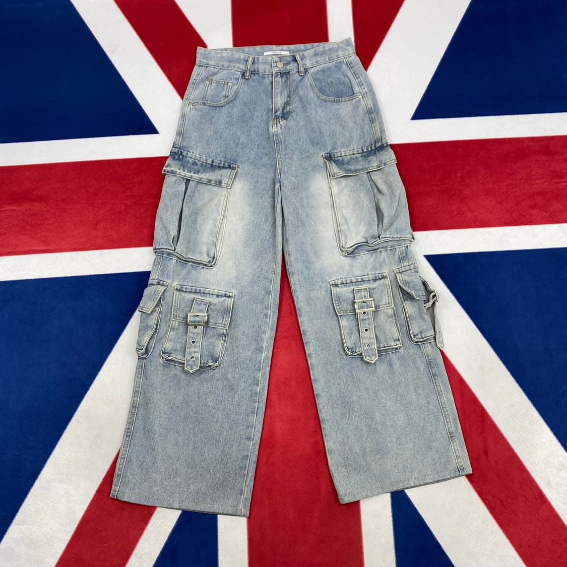 멀티포켓 와이드 카고바지 여성 L 상품이미지1