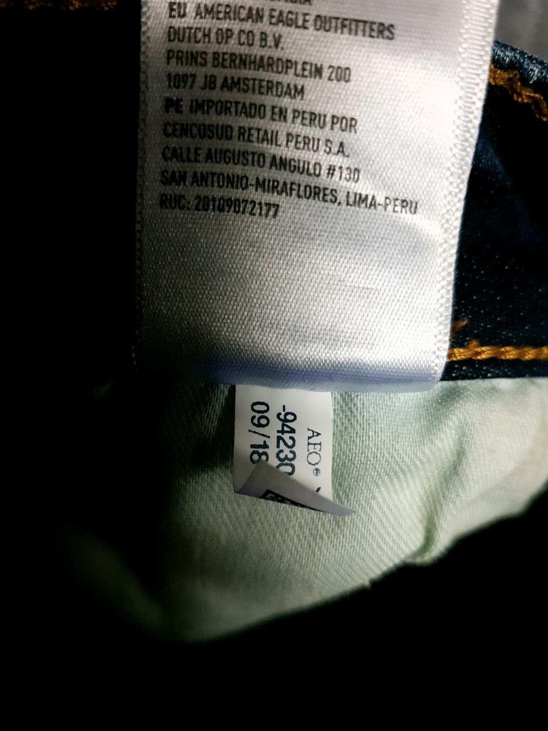 아메리칸이글 스키니 디스트로이드 워싱 스판 데님 팬츠 (30) 상품이미지7