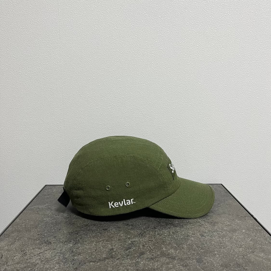 슈프림 케블라 카키 박스로고 캠프캡 모자 상품이미지3