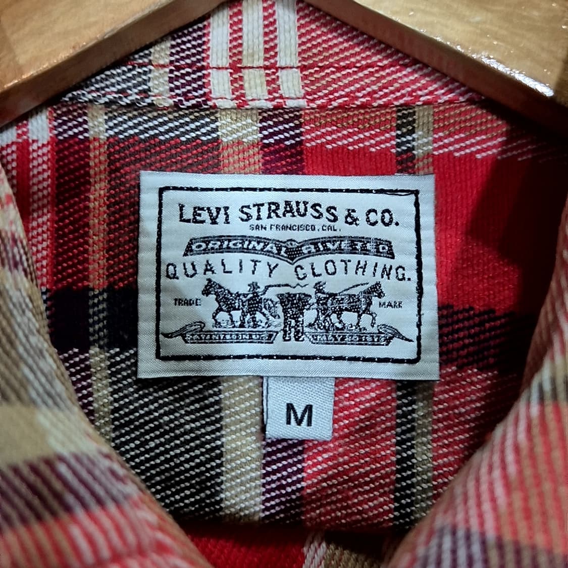 Levis 리바이스 울 체크 셔츠 상품이미지4