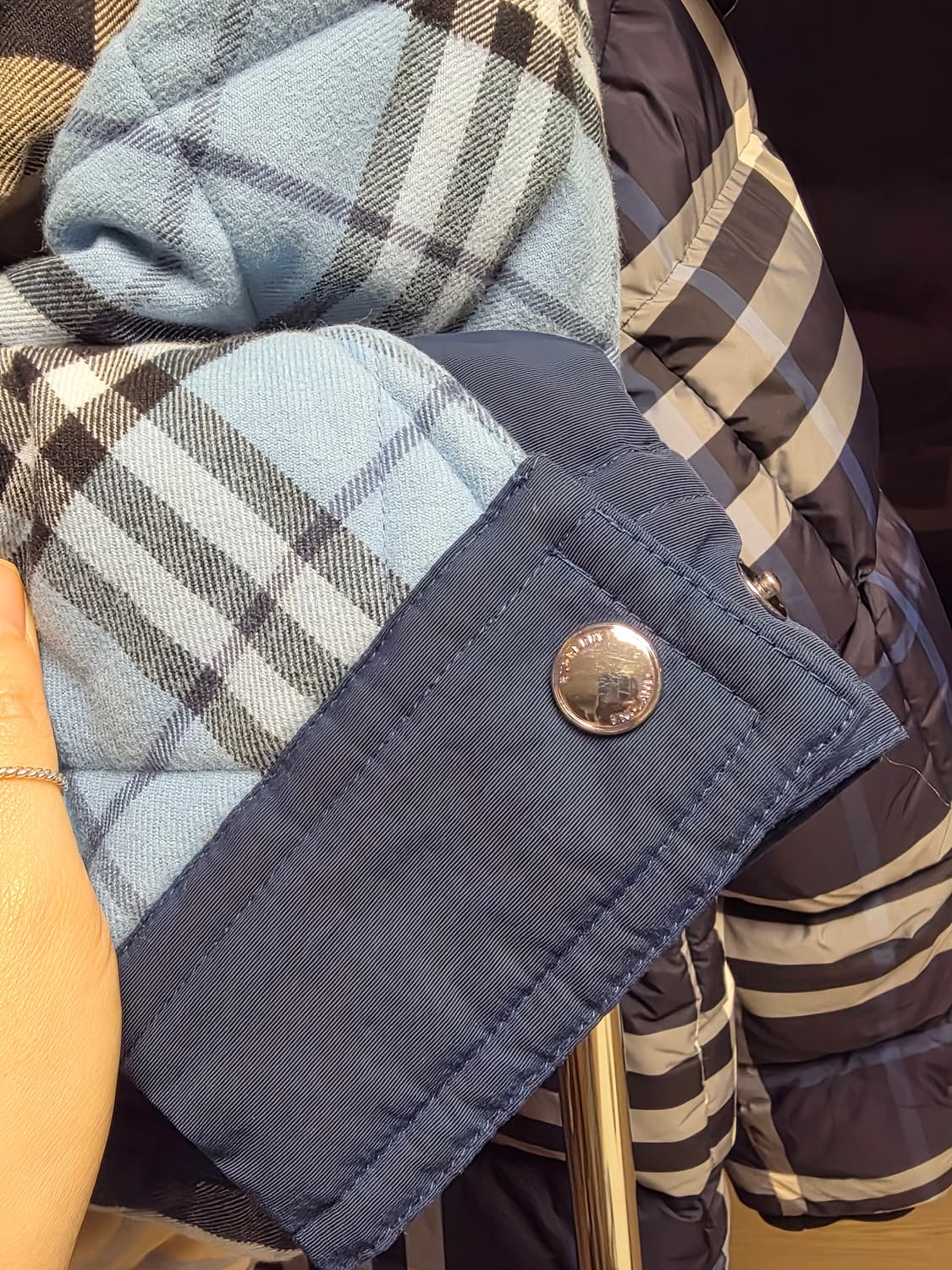 버버리 패치워크 퀄팅자켓 L 상품이미지4