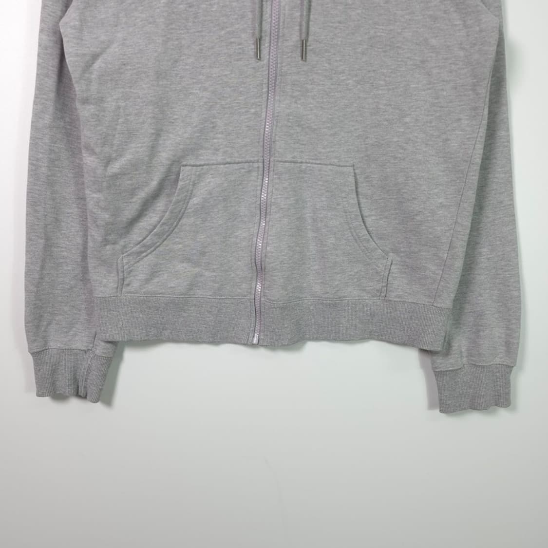 아식스 올드스쿨 스몰 로고 그레이 후드 집업 S 상품이미지4