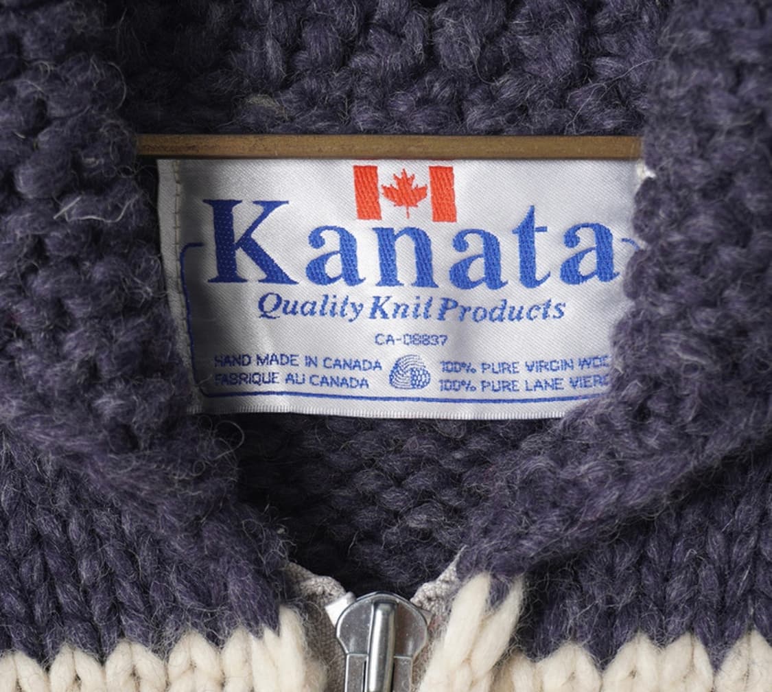 카나타 헤비울 코위찬 핸드니트 집업 스웨터 XL 상품이미지4