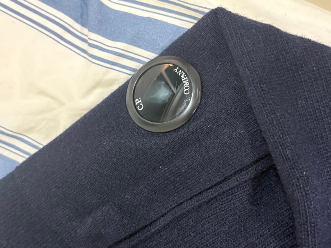 CP컴퍼니 니트 집업 네이비 48 상품이미지2