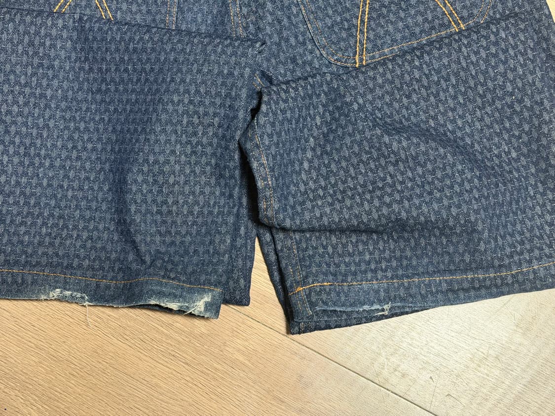 Aakam Grid Pattern Denim Pants 상품이미지4