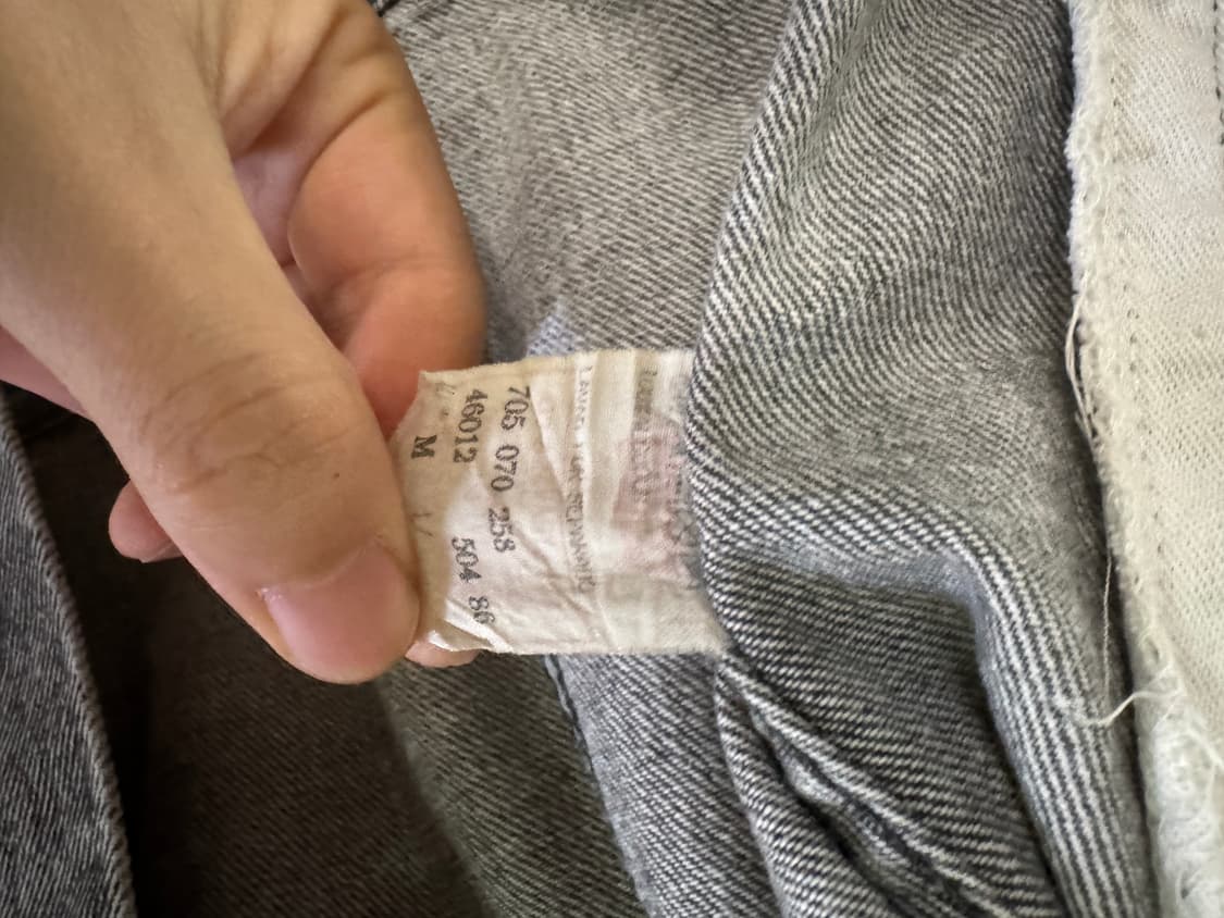 리바이스 흑청 데님 자켓(오랜지탭) 상품이미지3