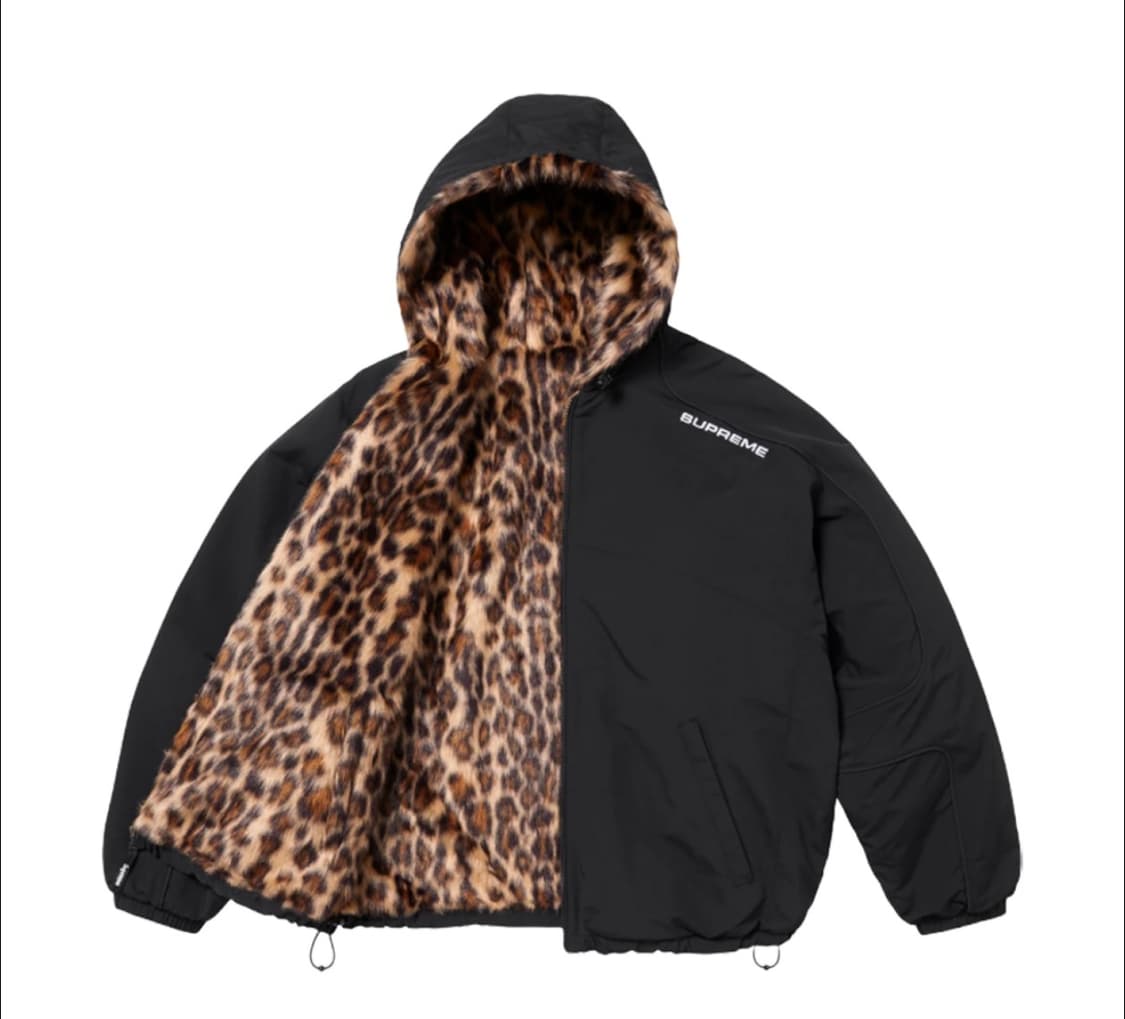 슈프림 25ss 포우 퍼 자켓 블랙 상품이미지3