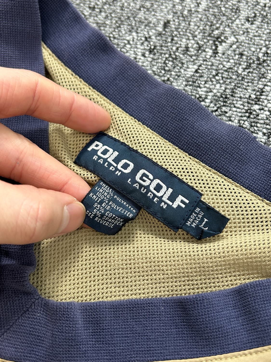 폴로 골프 나일론 베이지 웜업  상품이미지9