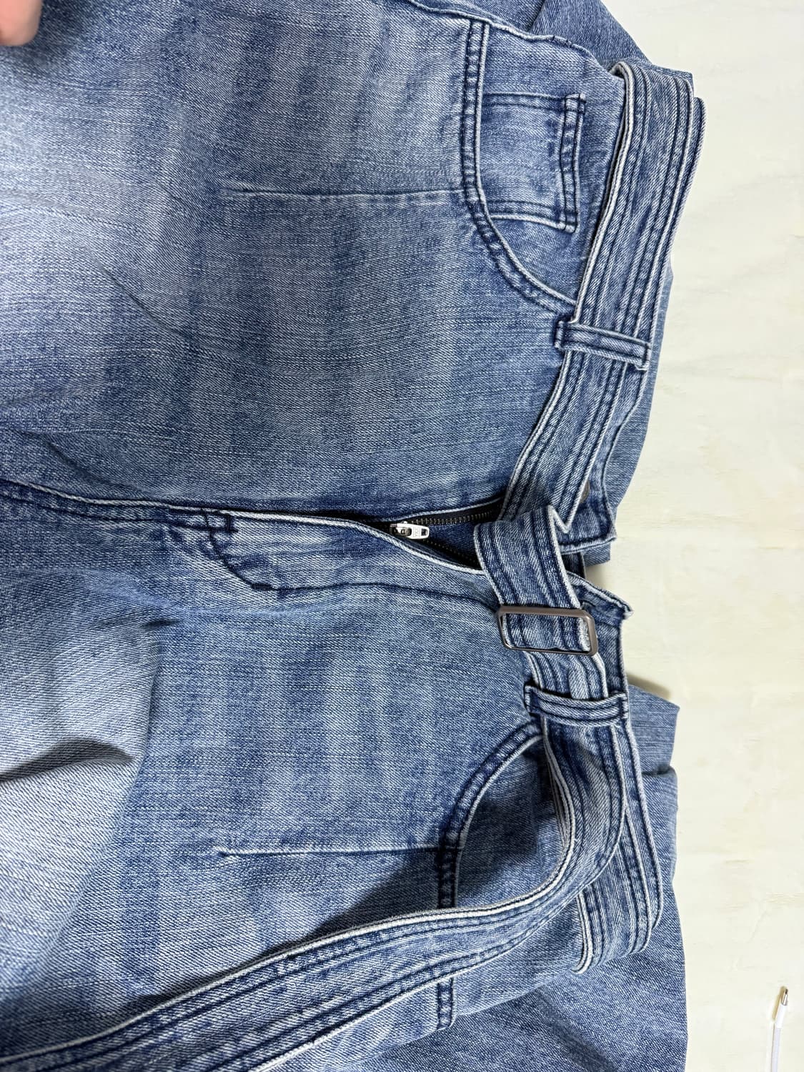 999휴머니티 av 플리츠 데님 상품이미지2