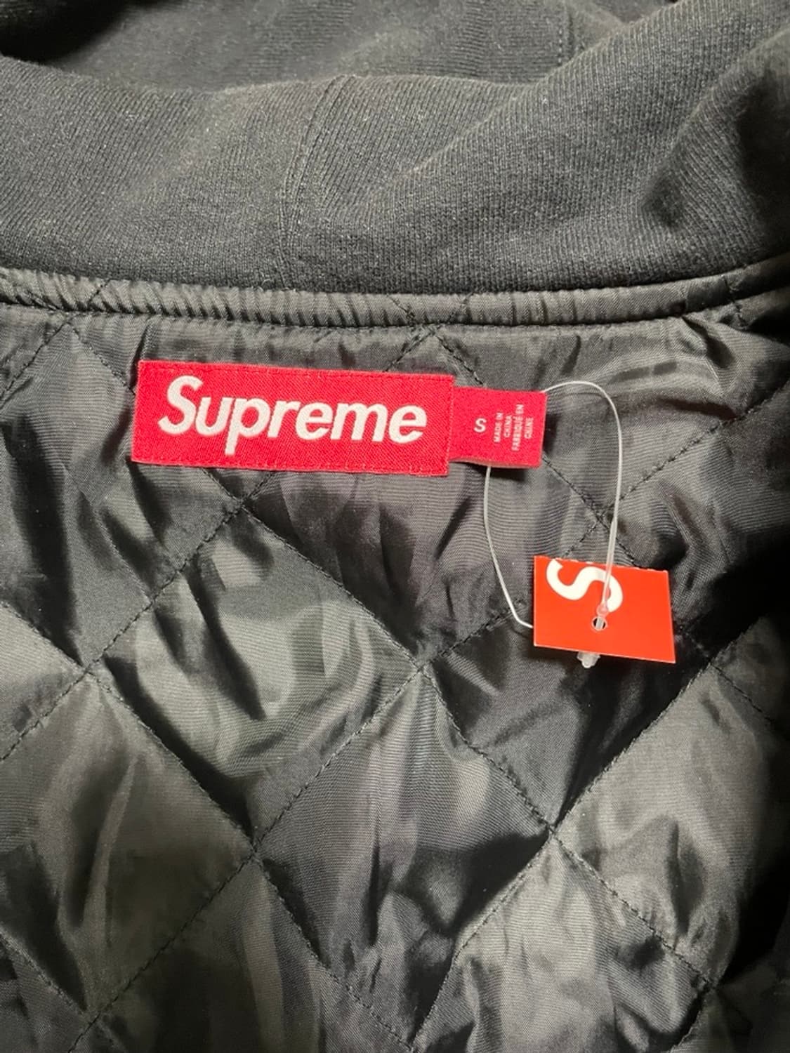 [s]슈프림 플리스 집업 후드 셔츠 블랙 - 23FW 상품이미지3