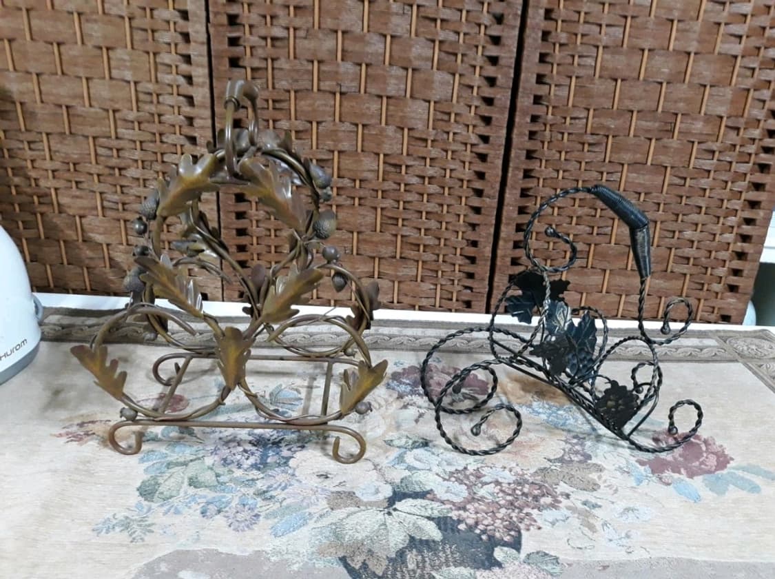 서양엔틱~고급 철재장식 진품 와인렉 와인걸이 거치대 진열대 주방인테리어 상품이미지1