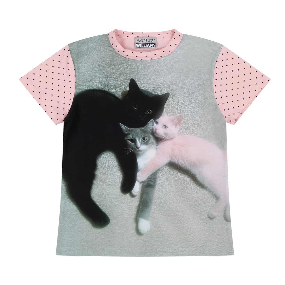 [XS,S]애슐리 윌리엄스 25fw KITTEN TRIO 고양이 티셔츠 상품이미지1