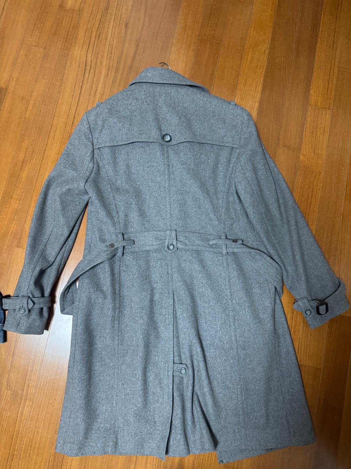 우영미 더블 롱코트 그레이 상품이미지2