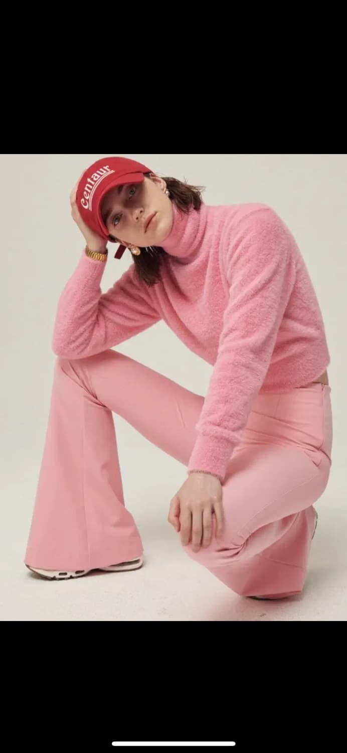 더센토르 softia 풀오버 니트탑 핑크 상품이미지2