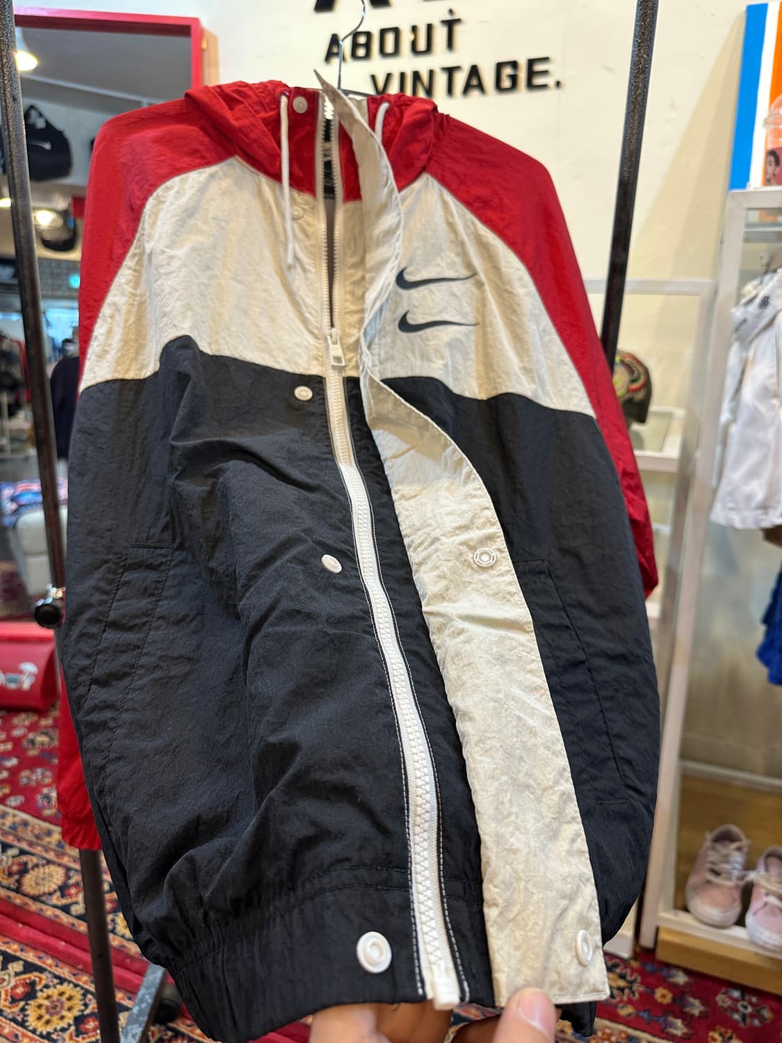 나이키 더블 스우시 윈드러너 우븐 자켓 M 상품이미지7