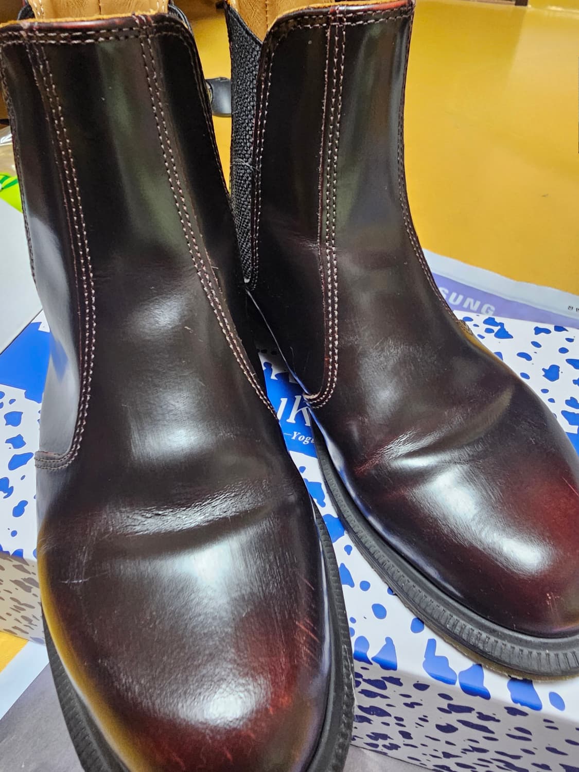 닥터마틴 플로라 첼시부츠 버건디 UK4 상품이미지2