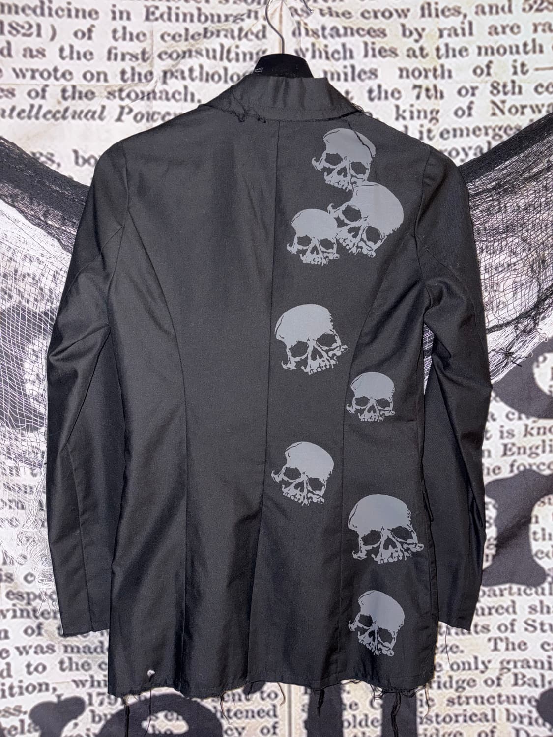 Glad news skull print detail jacket 상품이미지4