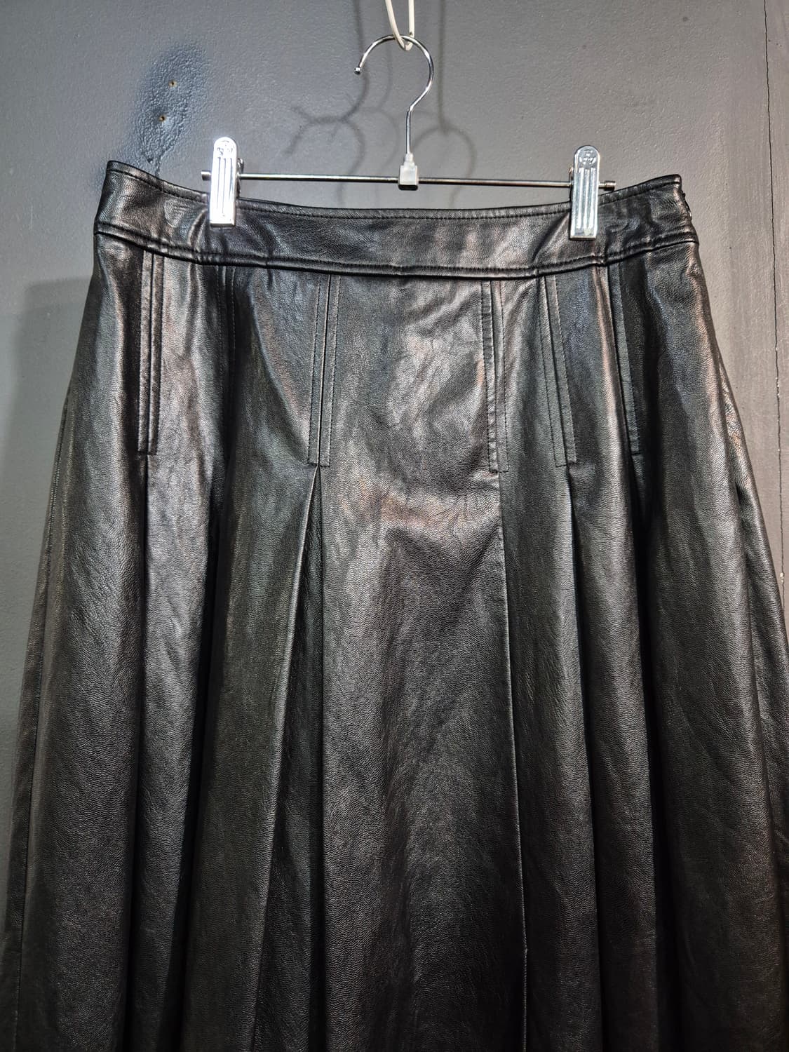 CC collect 블랙 레더 롱 스커트 55 상품이미지3