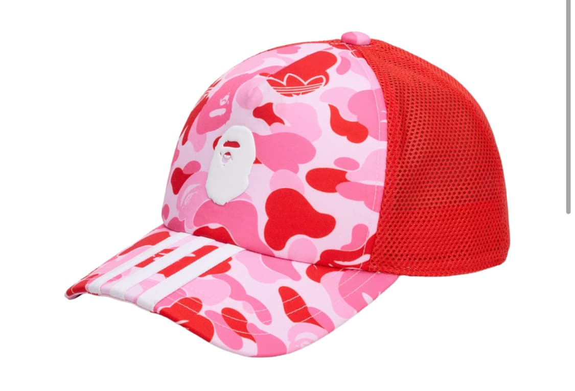 아디다스 베이프 트러커캡 핑크 상품이미지1