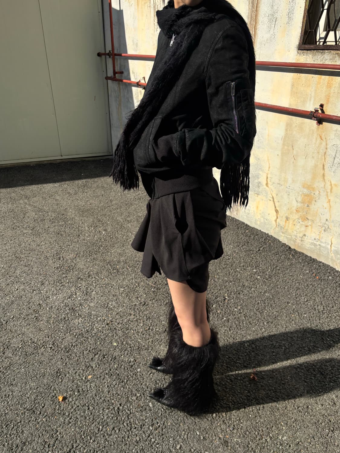 릭오웬스 램스킨 스웨이드 블루종 상품이미지4