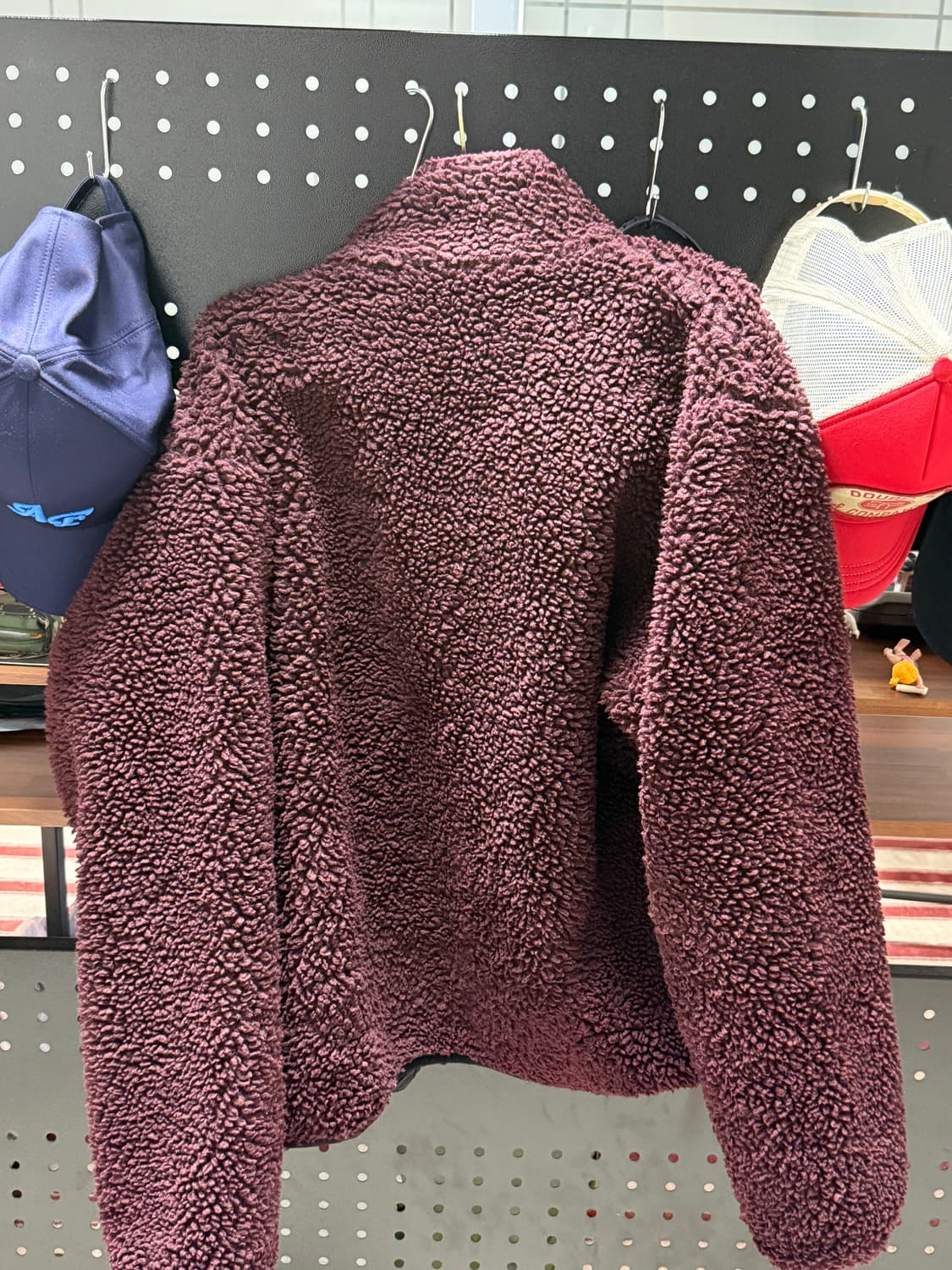 스투시 쉐르파 리버시블 버건디 M 상품이미지2