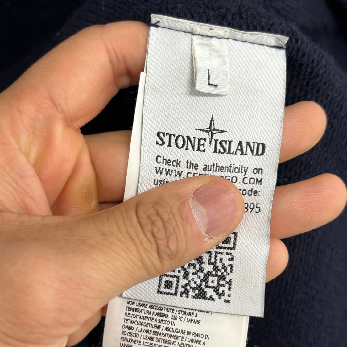 [L]스톤아일랜드 니트 후드티 상품이미지4