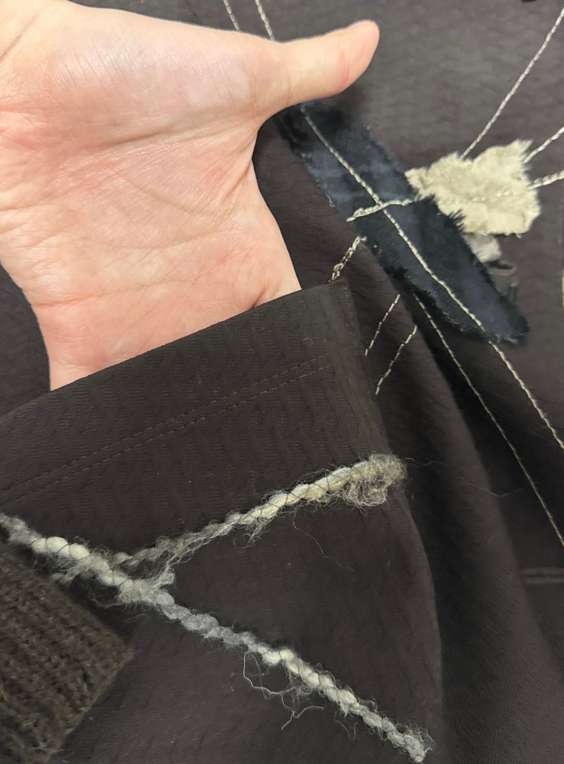 JENNY GARÇON 스티치 패치워크  후드 재킷 / 아카이브 빈티지 상품이미지7