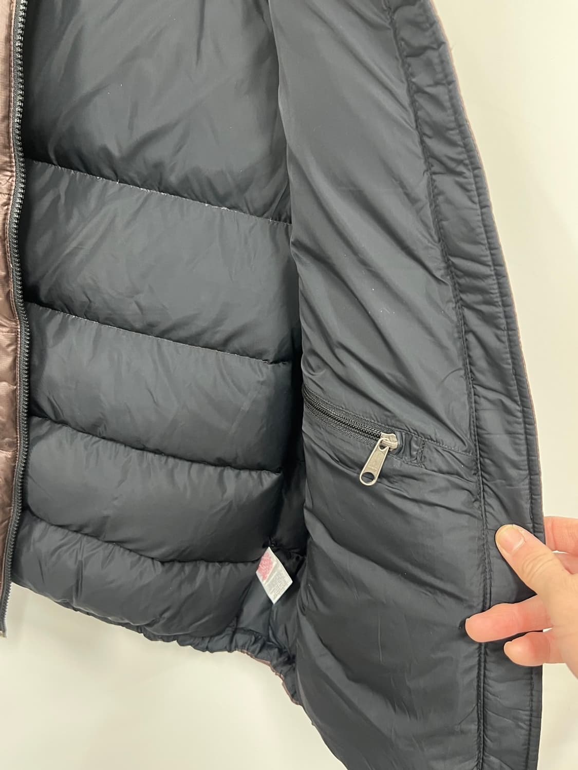 노스페이스 700 브라운 구스다운 패딩 조끼 상품이미지3