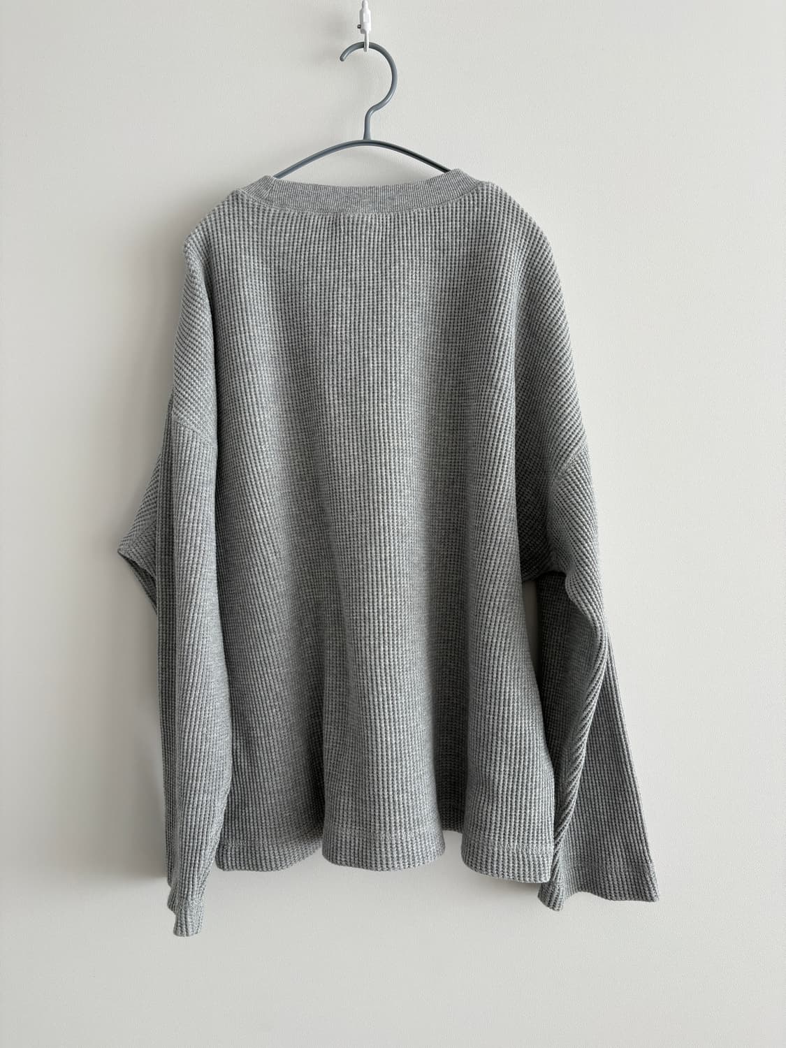 YESEYESEE 와플 티셔츠 회색 상품이미지3