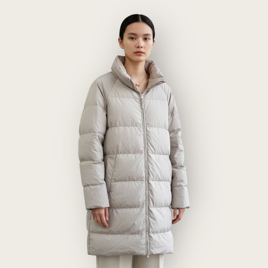 1/ 아스페시 다운 롱패딩 점퍼 상품이미지1