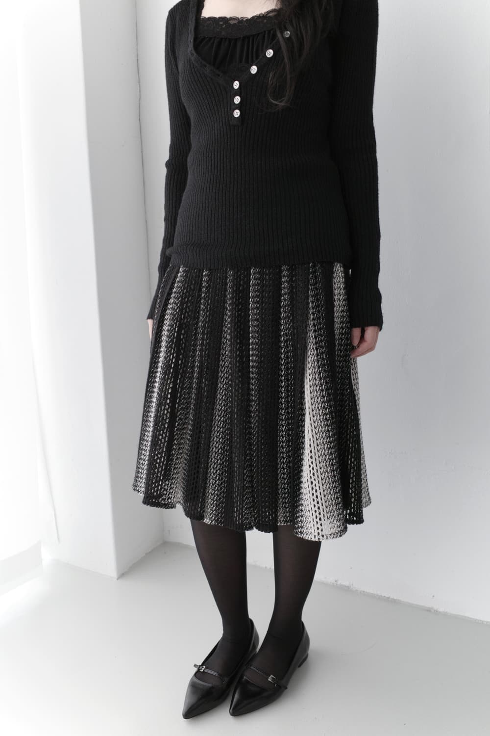 silver button knit 상품이미지6