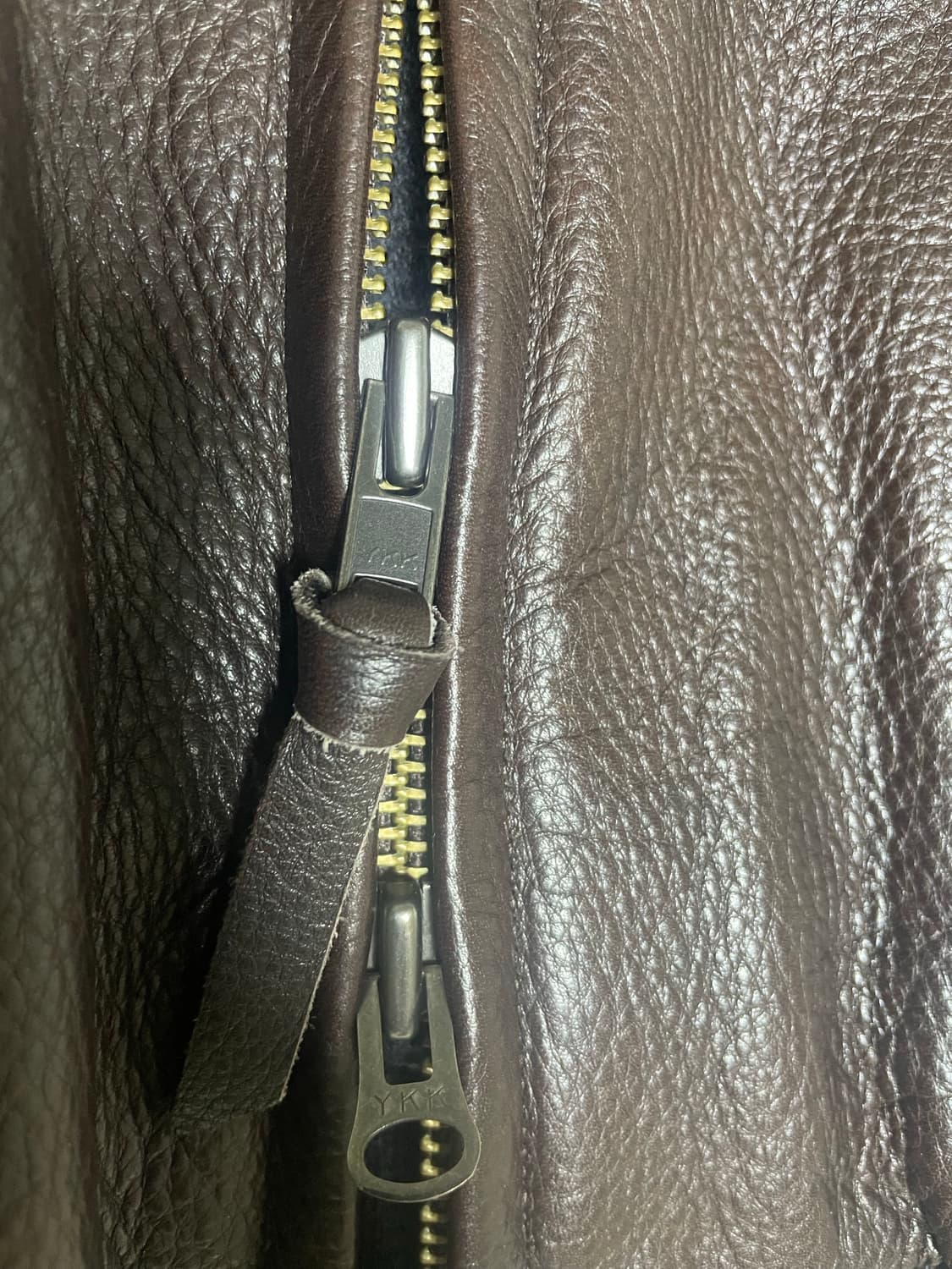 [골든베어] 네이키드 카우레더 베이스볼 자켓 / XL 상품이미지7