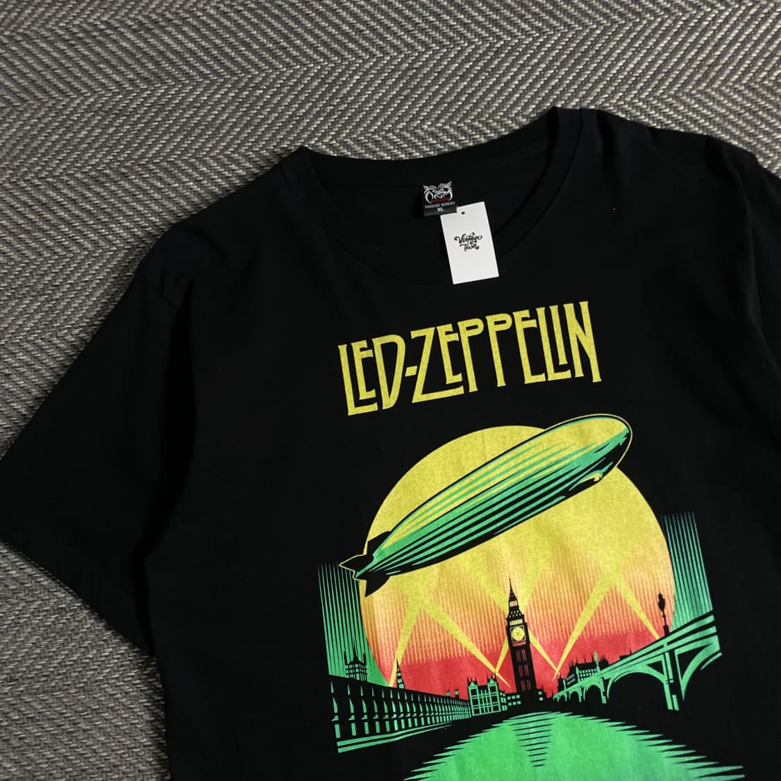 빈티지 레드채플린 락 밴드 티셔츠o 3630 상품이미지3