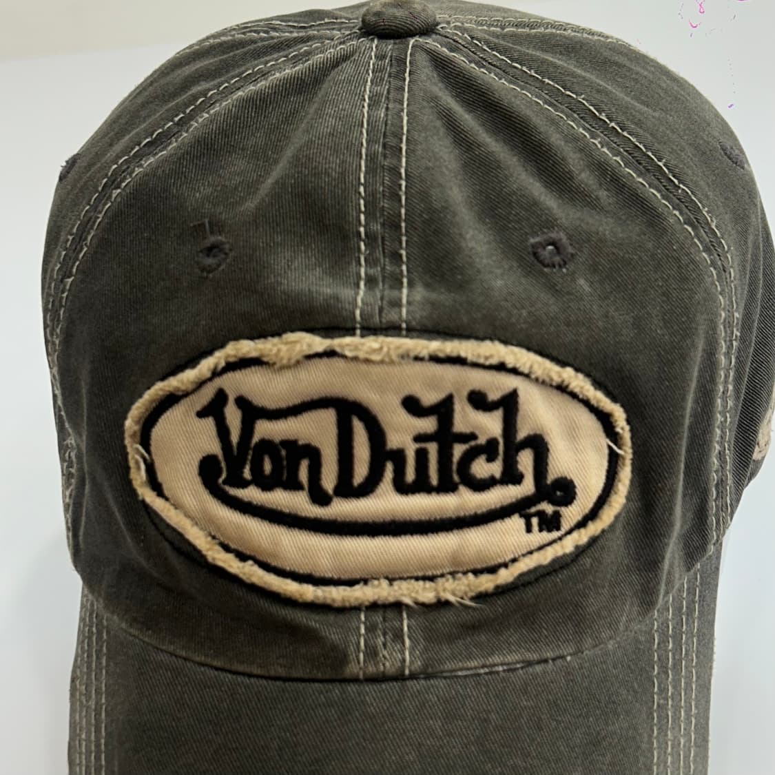 Vondutch 본더치 패치로고 그레이워싱 볼캡 상품이미지4