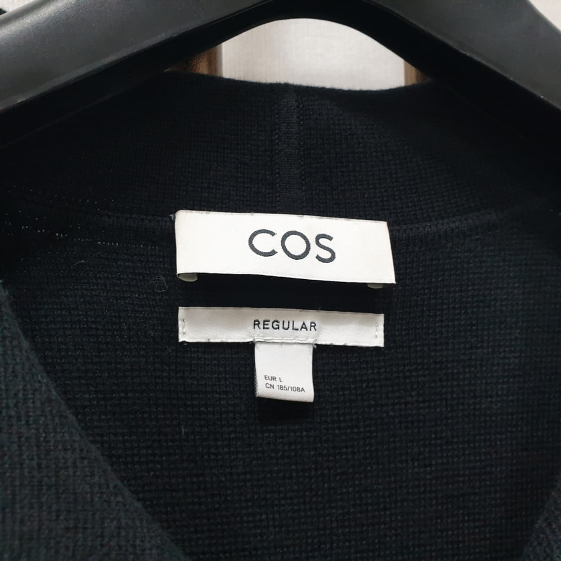 COS 코스 남자 레귤러핏 니트 폴로 셔츠 L 상품이미지5