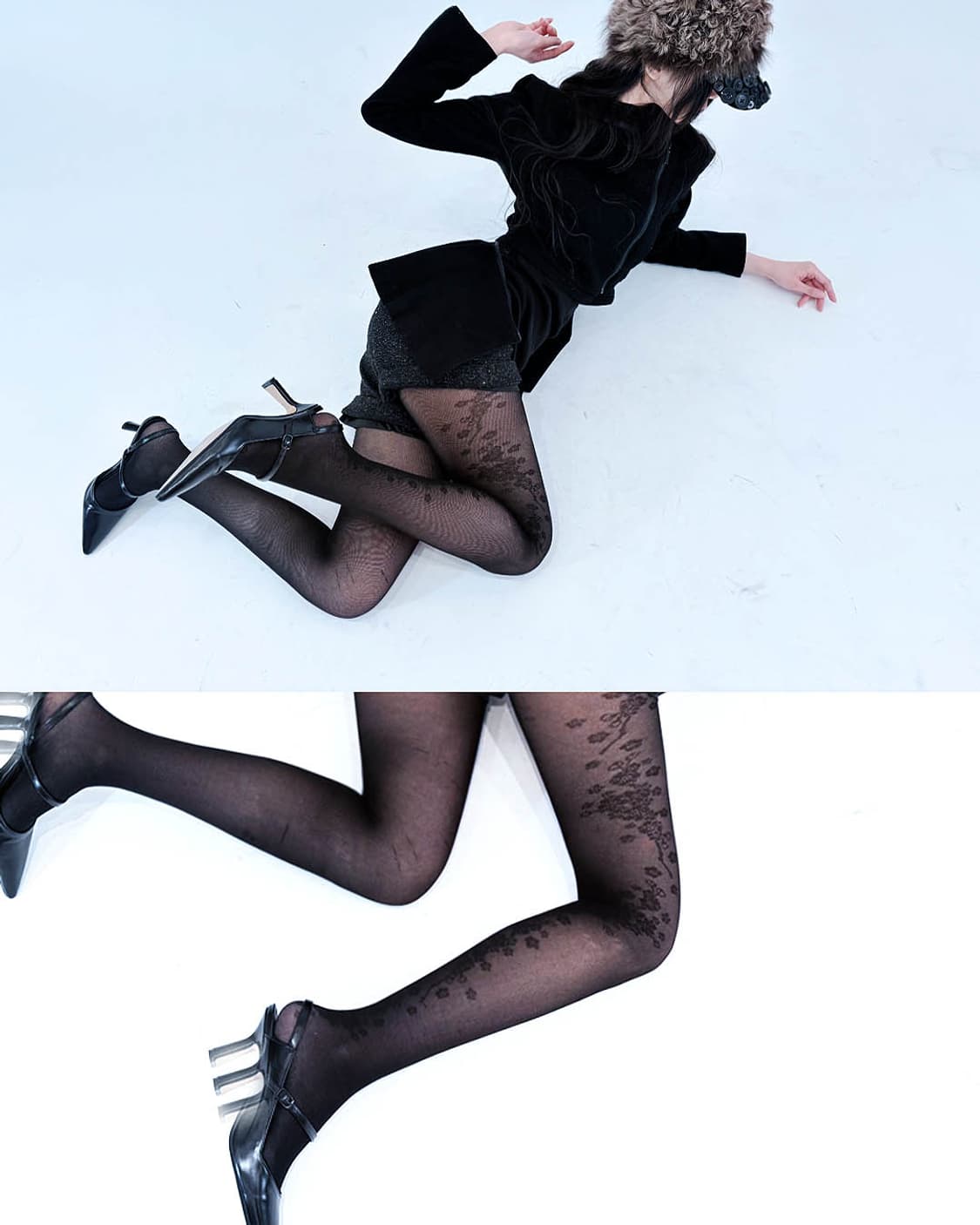 Extremely high-waisted herringboneshorts 상품이미지3